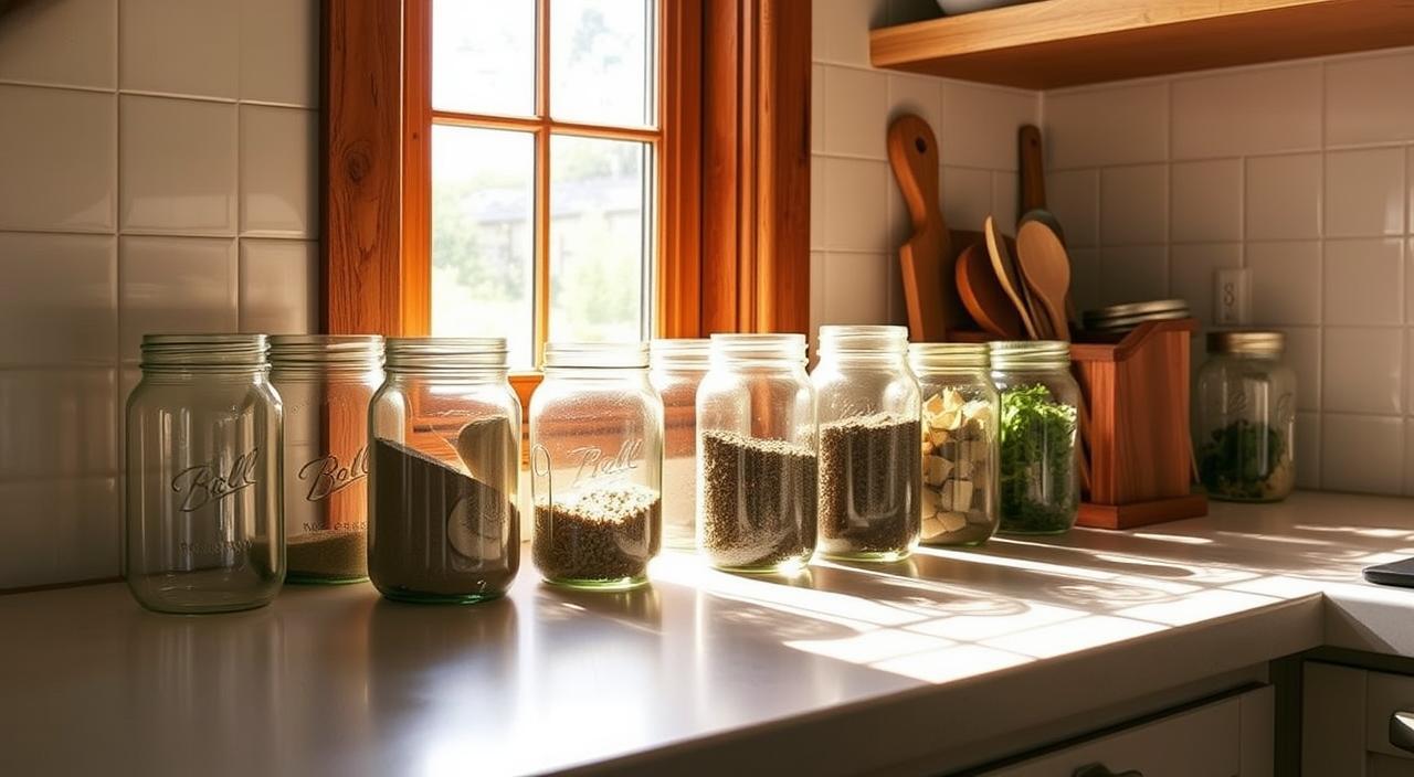 Como Reutilizar Vidros de Conserva na Organização da Cozinha